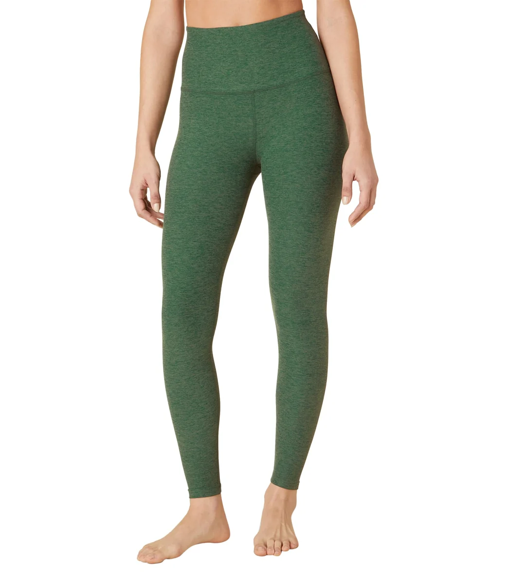 Beyond Yoga Spacedye High Waisted Caught In The Midi 7/8 Yoga Leggings Vetiver Green-Pine