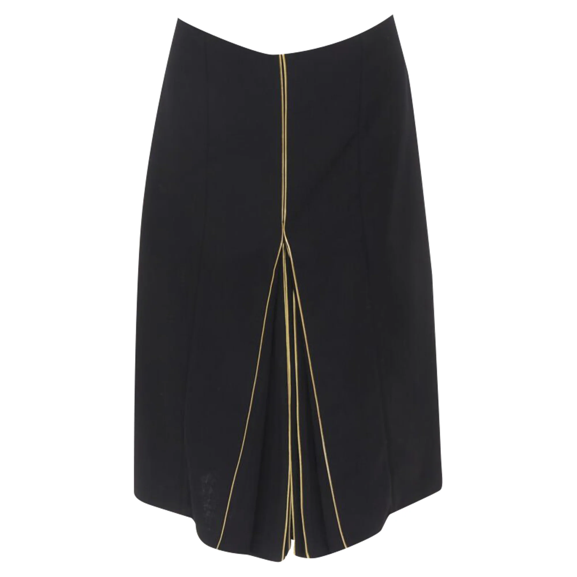 Marni wool piping vent knitee skirt