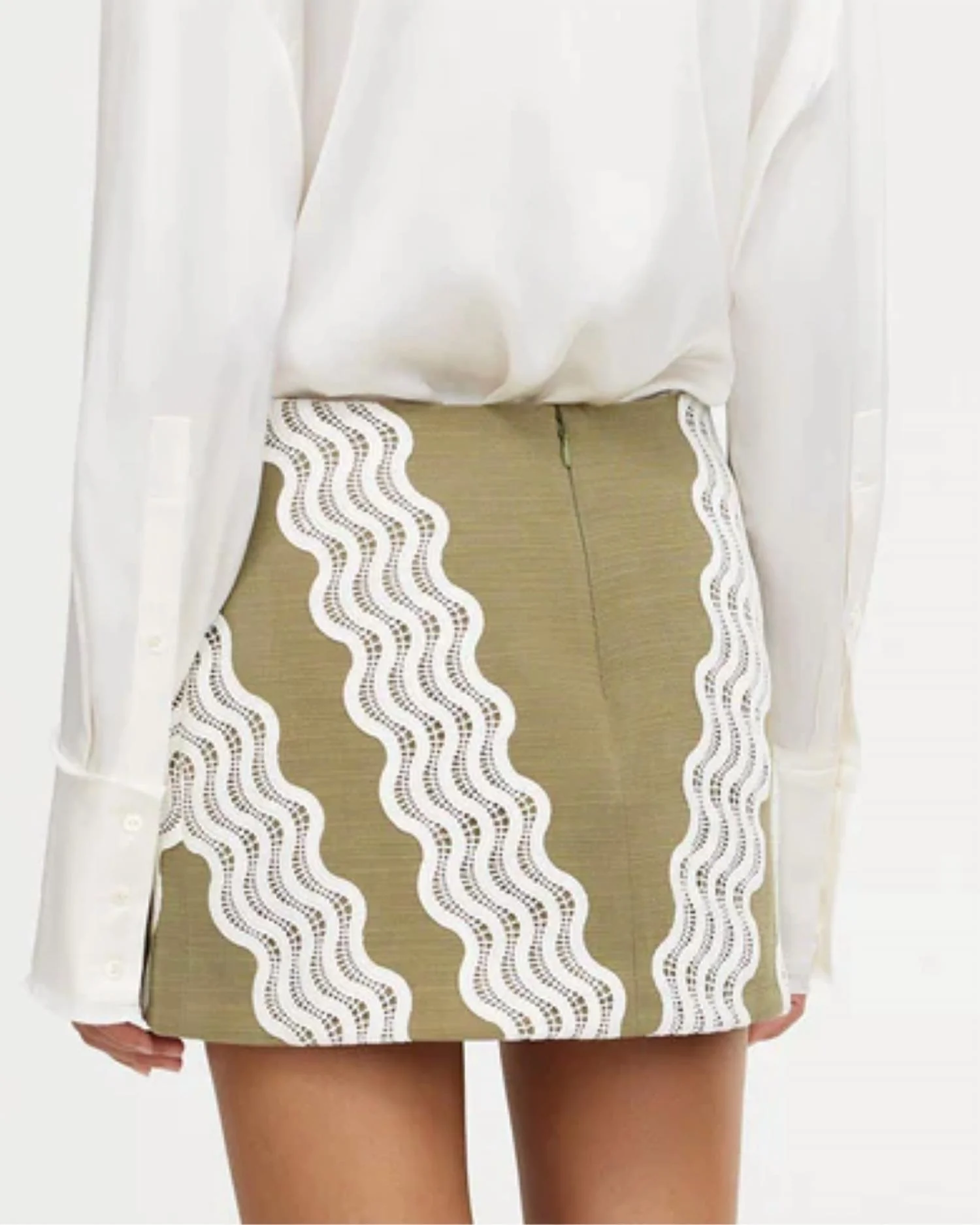 Eleni Micro Skirt In Khaki