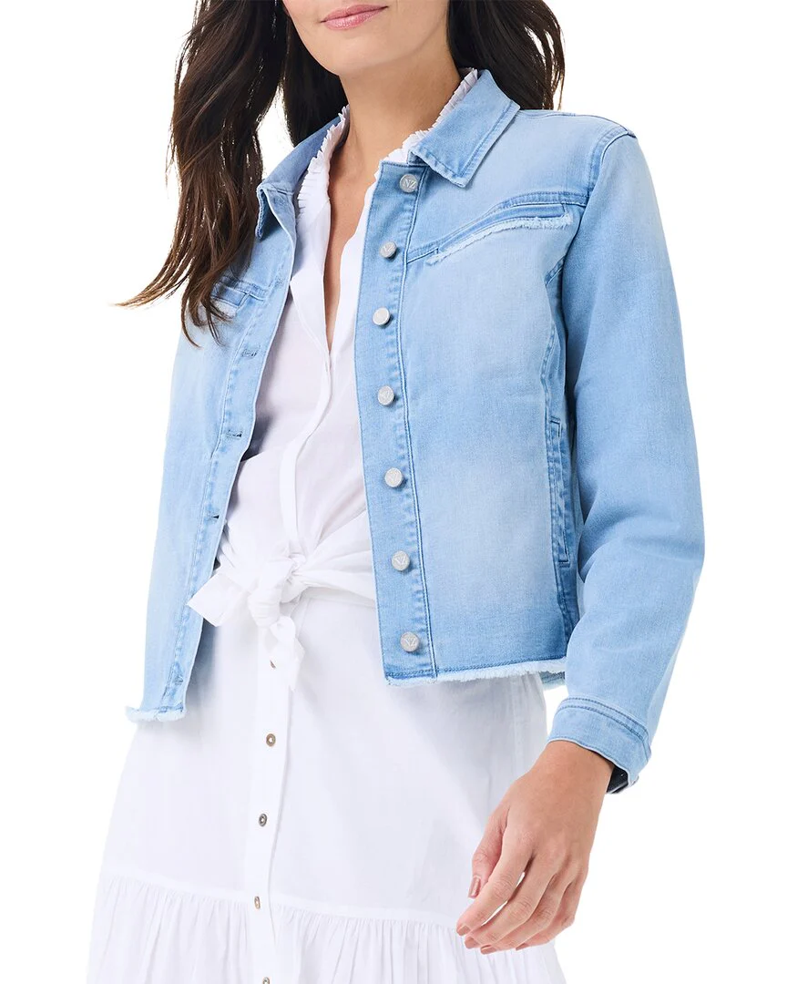 NIC+ZOE Fringe Detail Denim Jacket