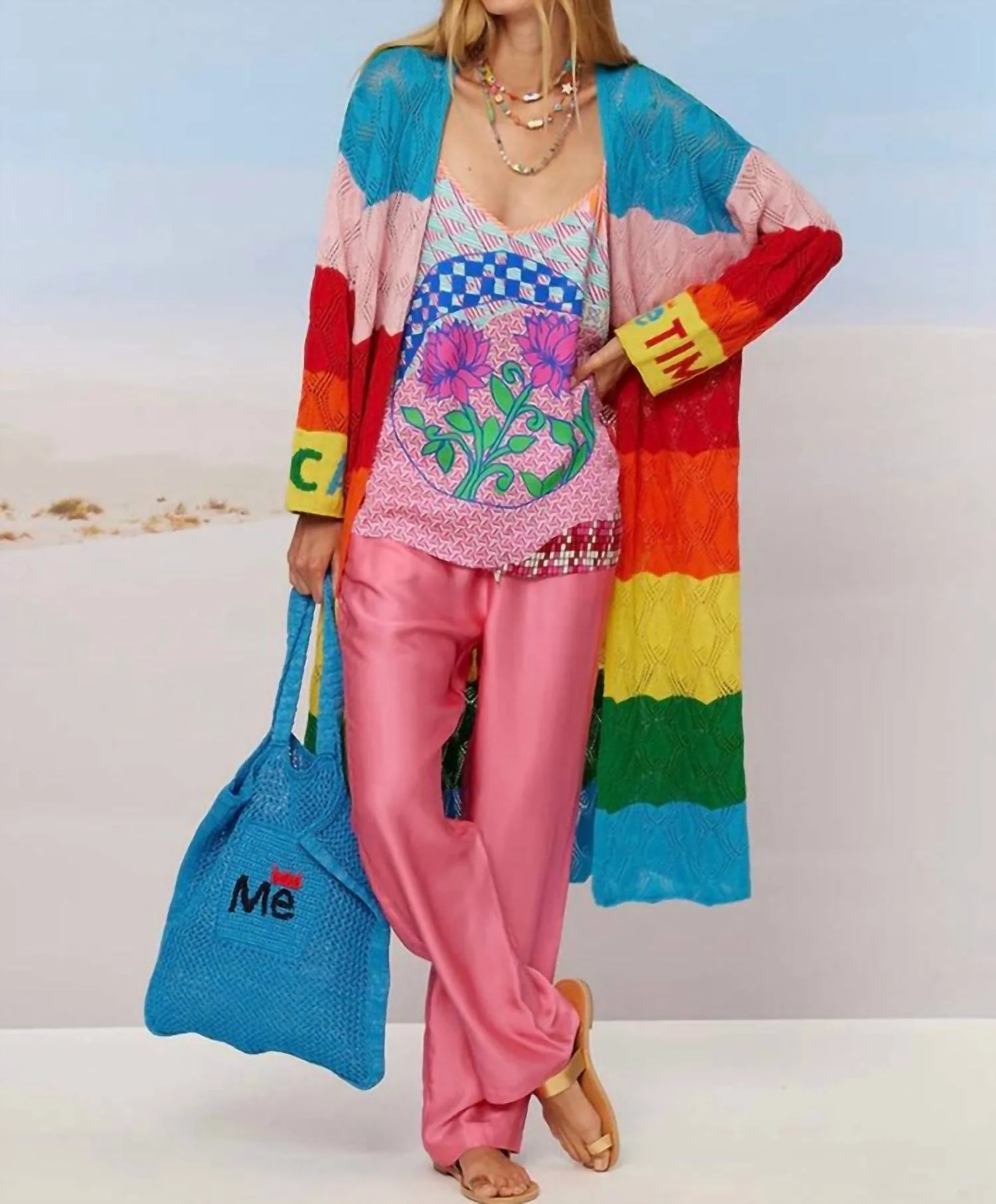 Liana Straight Leg Trousers In Pink