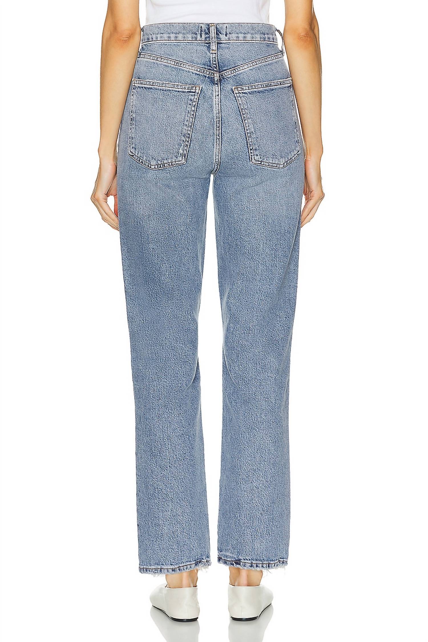 High Rise Stovepipe Jeans In Quiver