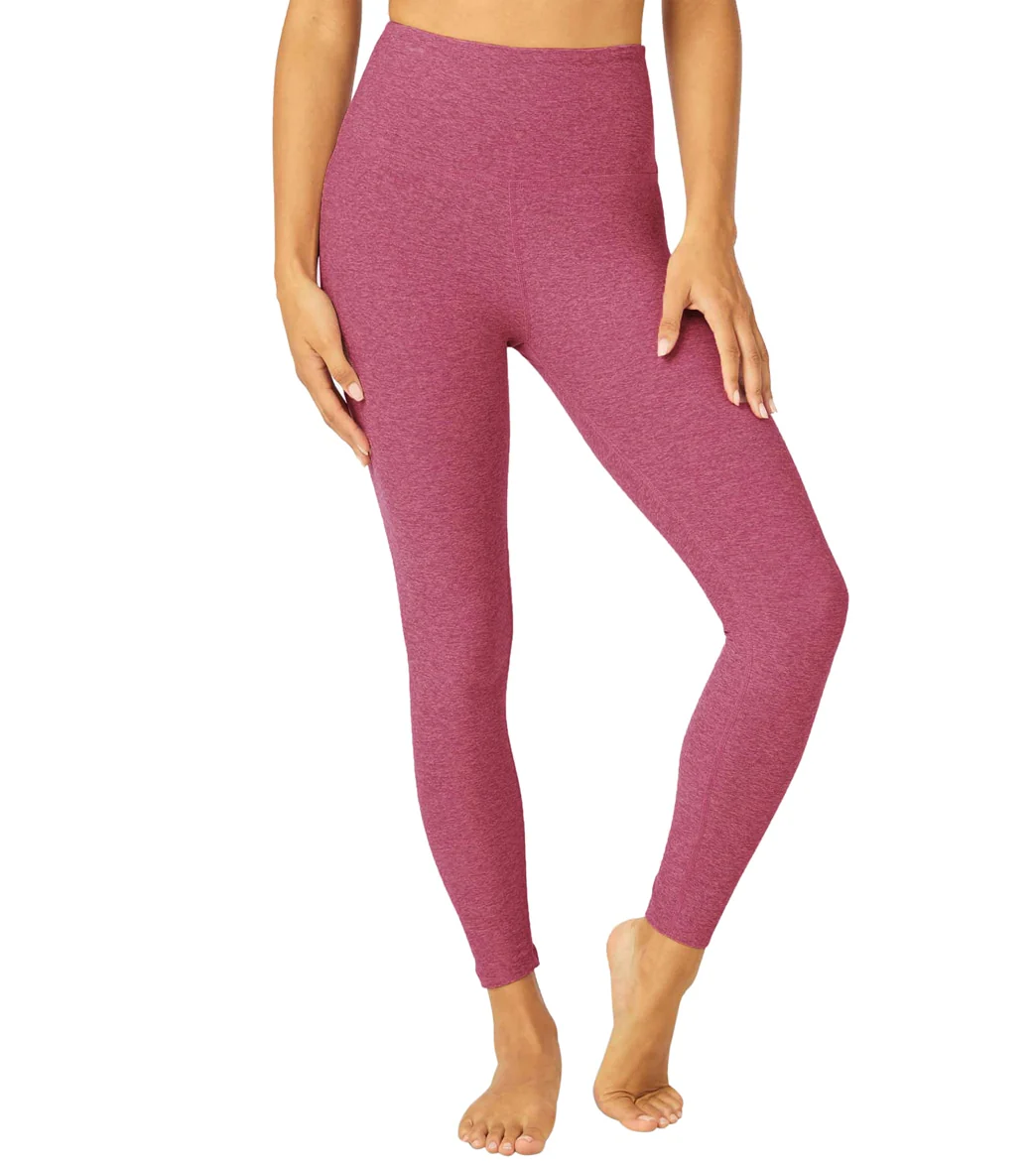 Beyond Yoga Spacedye High Waisted Caught In The Midi 7/8 Yoga Leggings Desert Berry-Blush Blooms