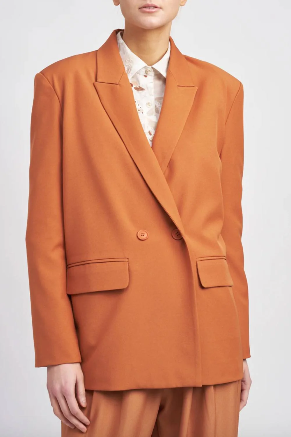 Margaux Blazer In Rust