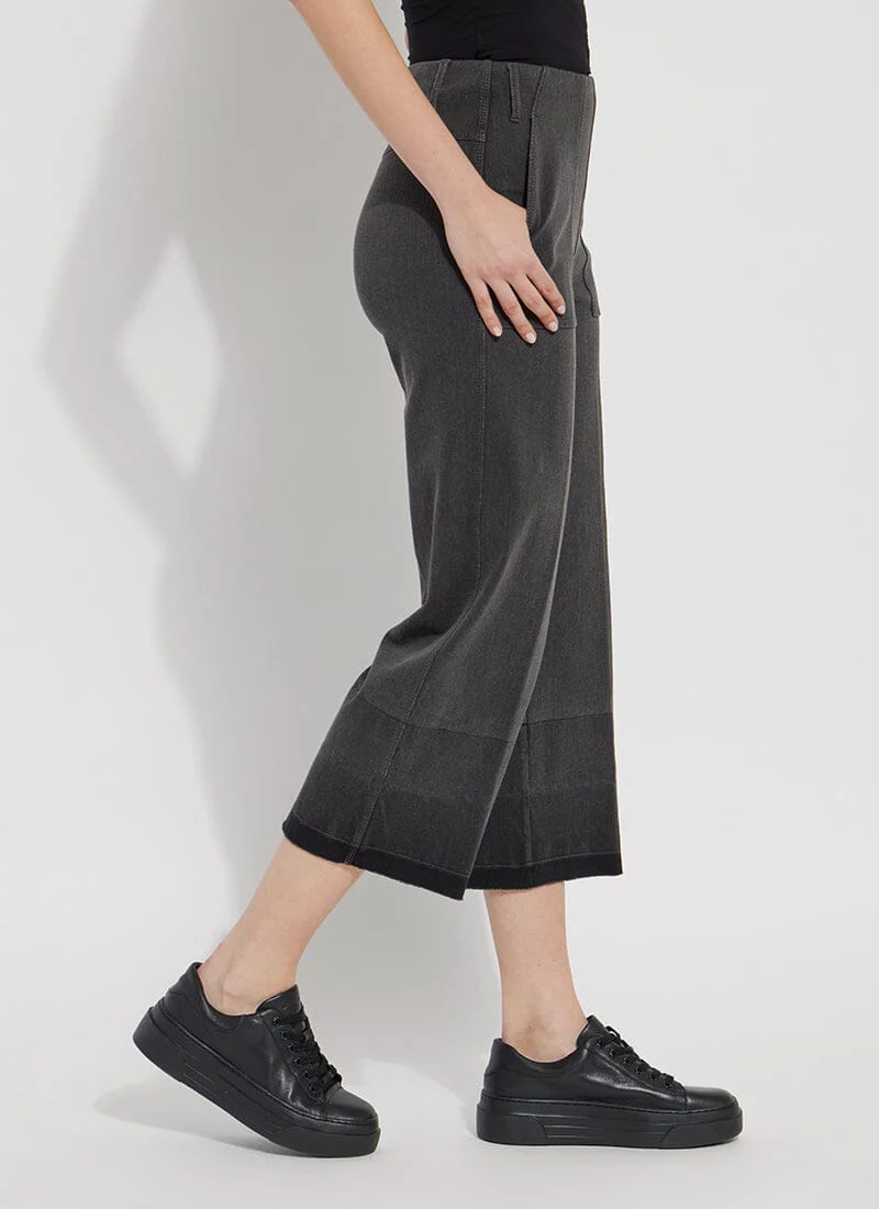 Cropped Wide Leg Denim