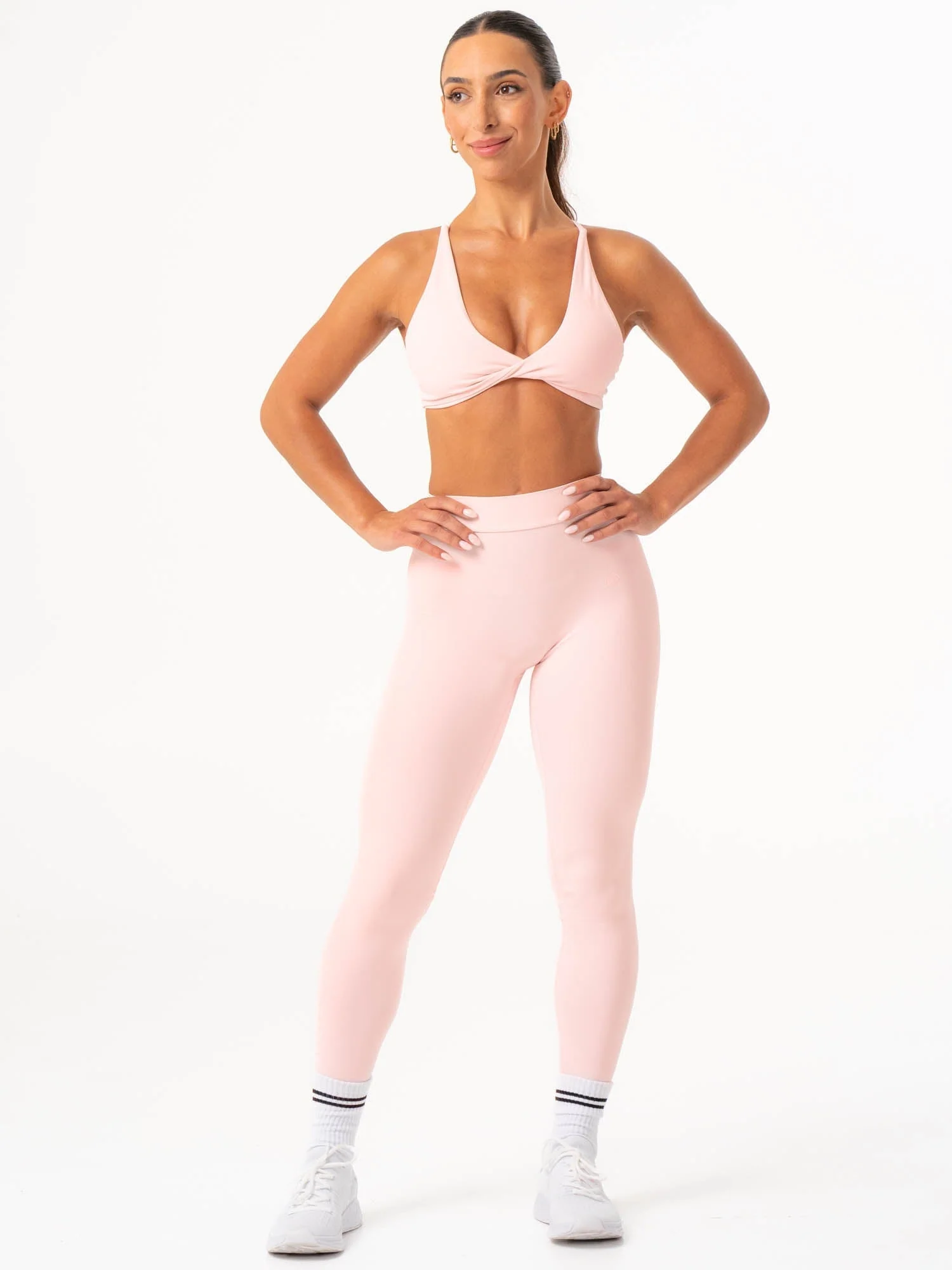 NKD Twist Sports Bra - Pink Musk