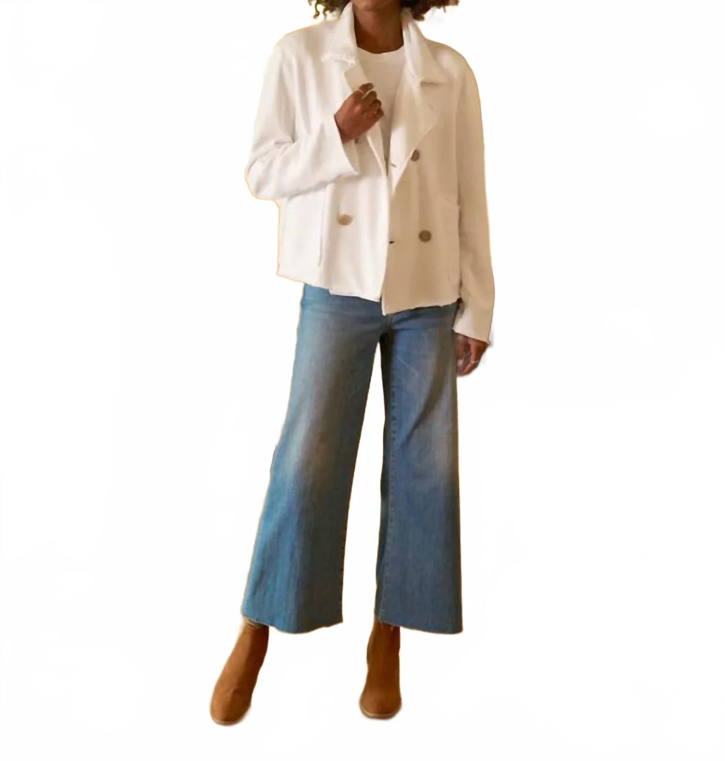 Galway Wide-Leg Jeans In Light Wash Indigo