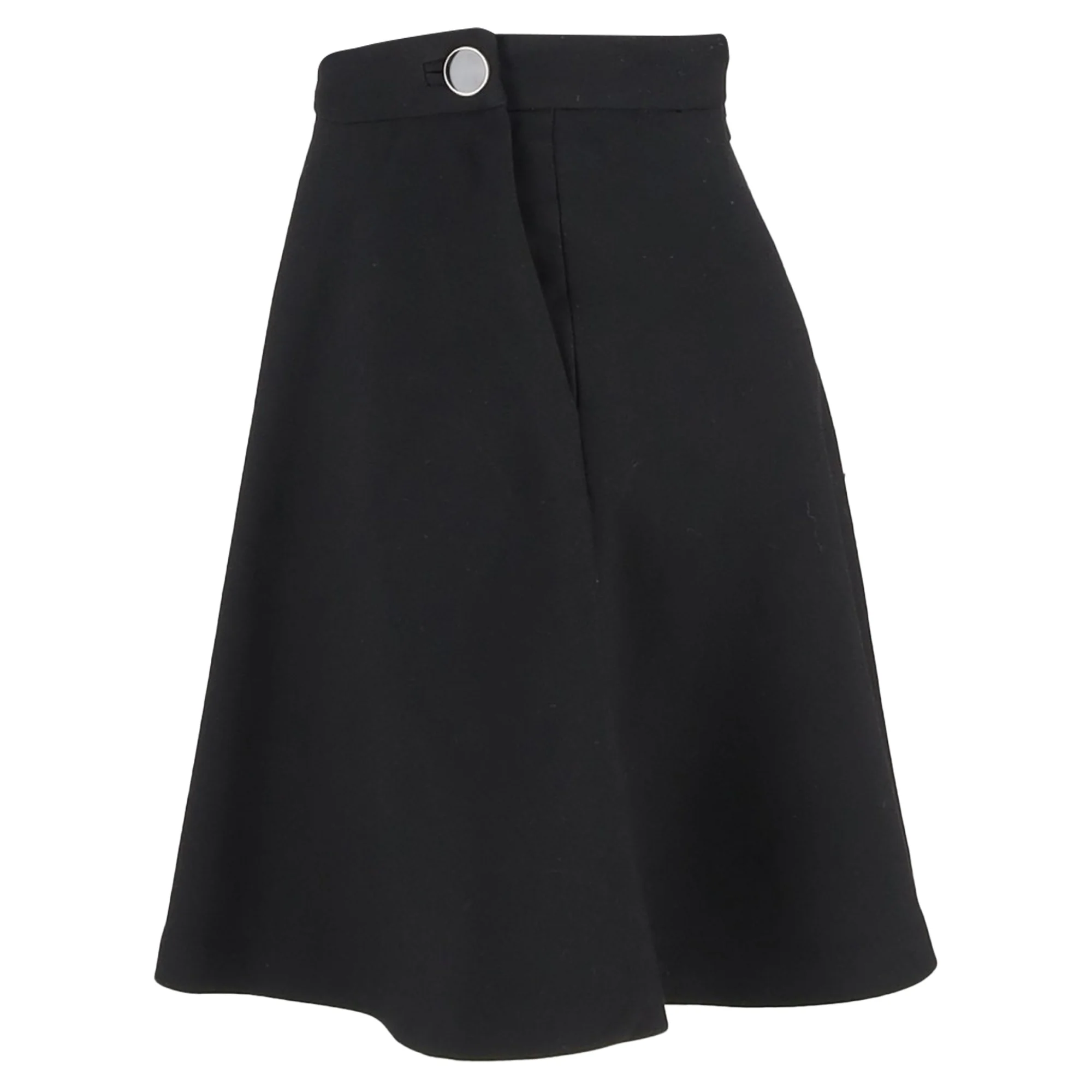 Sandro A-Line Mini Skirt in Black Polyester