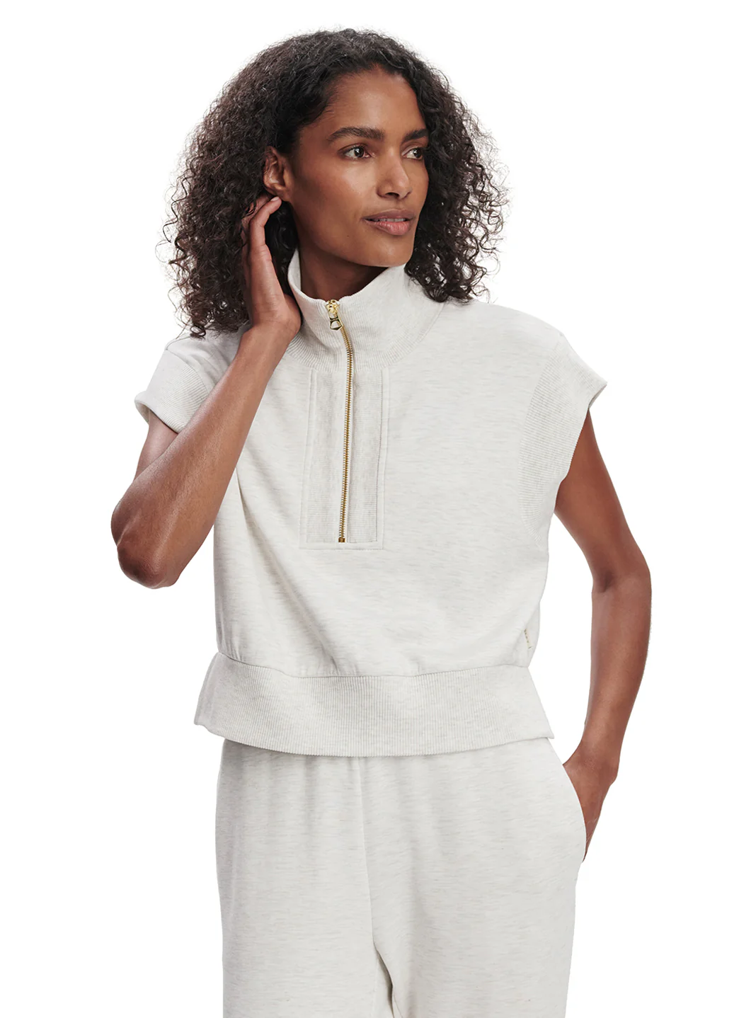 Varley Kelly Half Zip Sweater Top