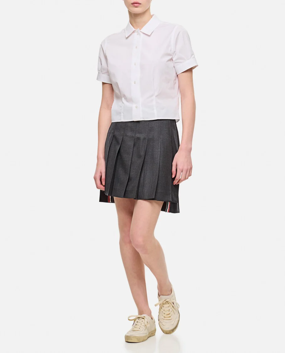 Pleated Mini Skirt