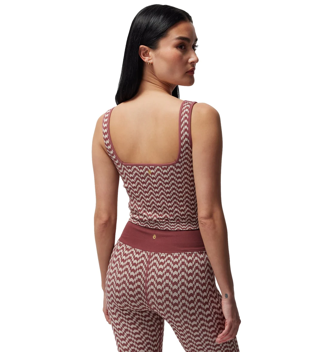 Spiritual Gangster Athena Seamless Jacquard Crop