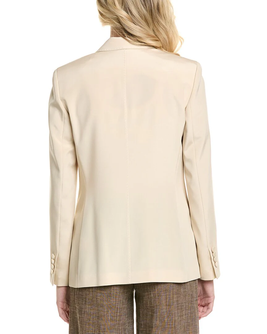 Lafayette 148 New York Fae Cutaway Silk-Blend Blazer