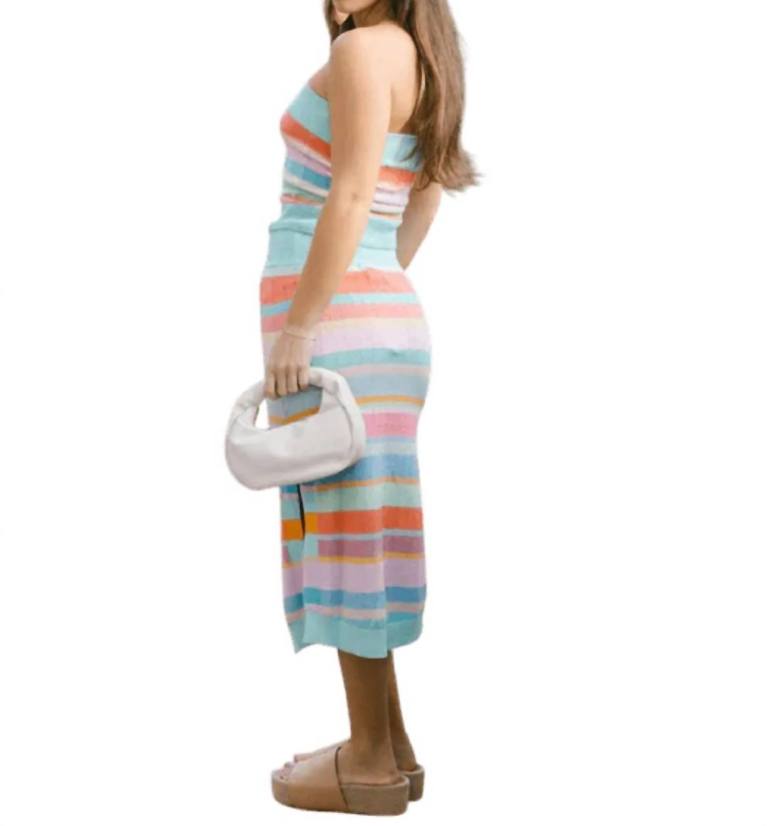 Rainbow Billy Knit Skirt In Multi