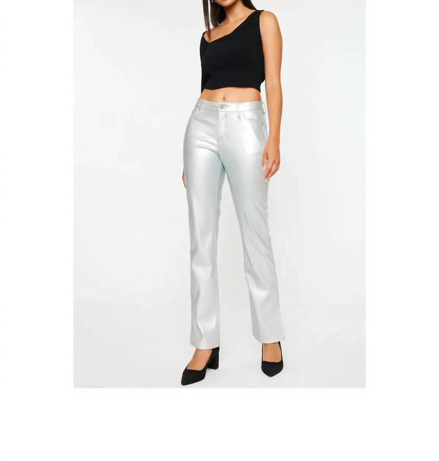 Lilliana Petite Pants In Silver