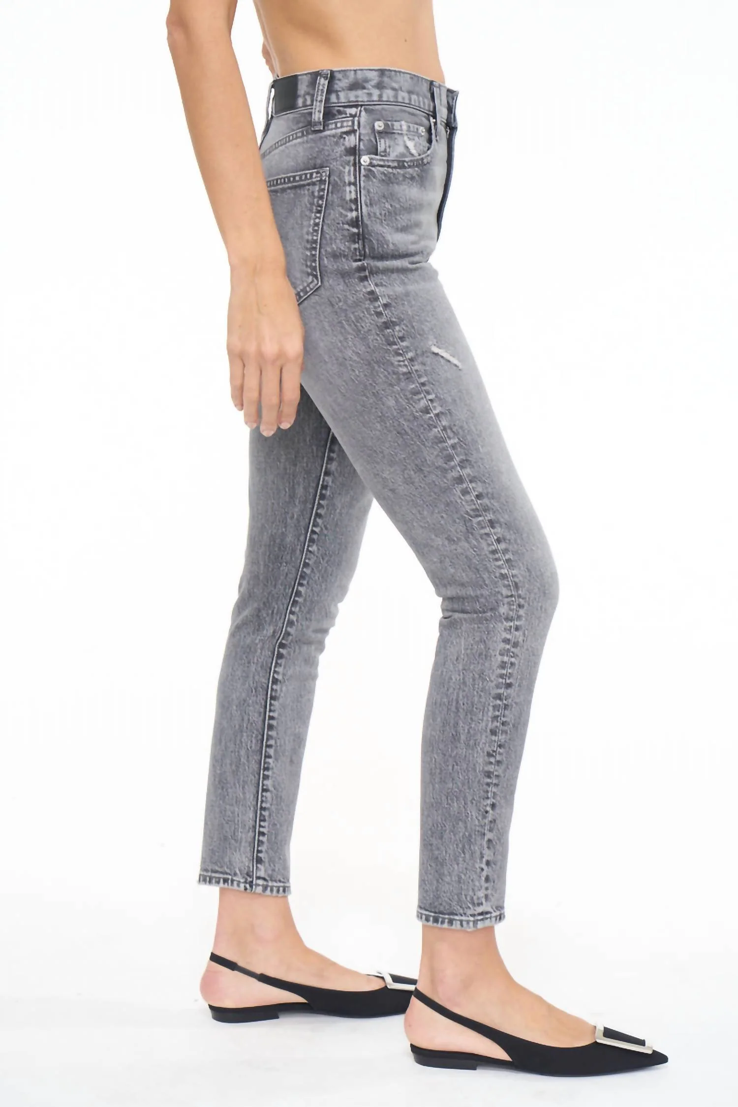 Kate High Rise Slim Straight Jean In Whittier Wash
