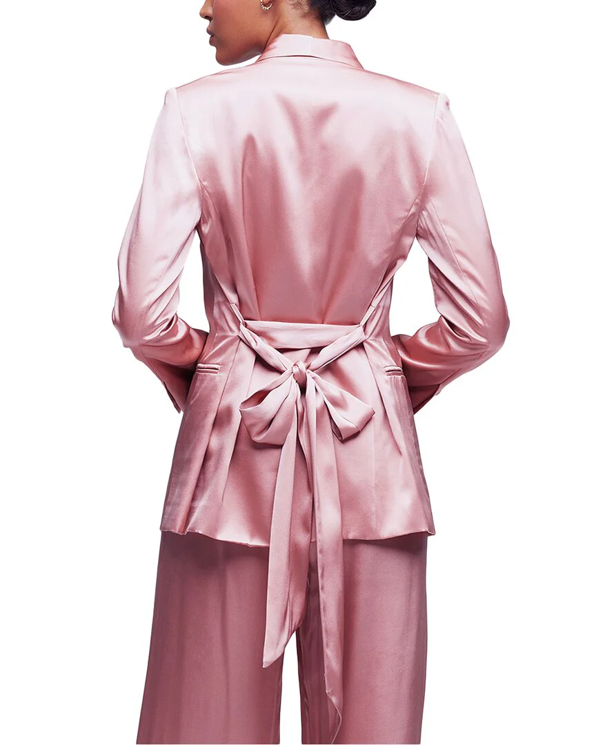 L'AGENCE Everly Silk Blazer