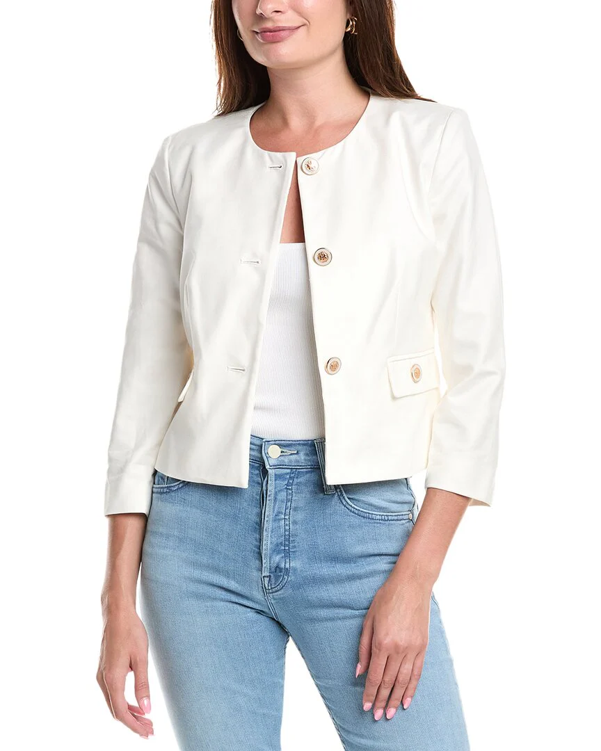 T Tahari Cropped Jacket