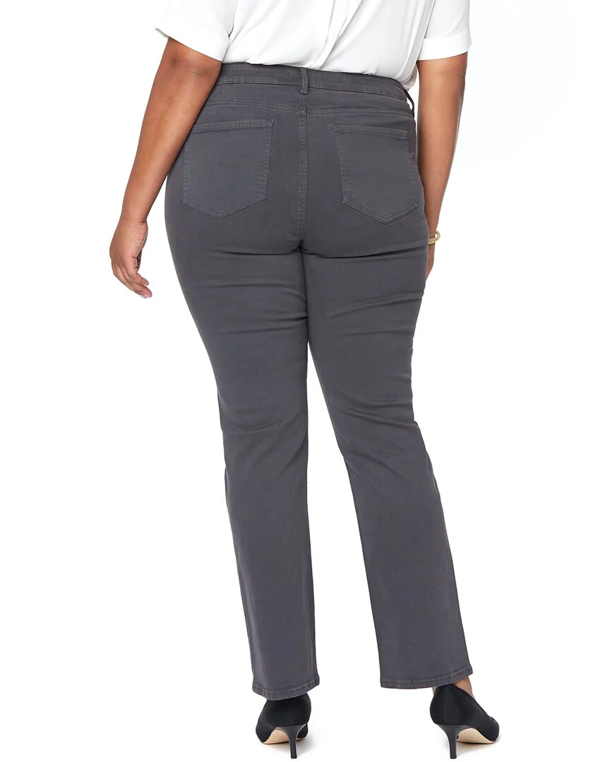 NYDJ Plus Marilyn Vintage Pewter Straight Leg Jean