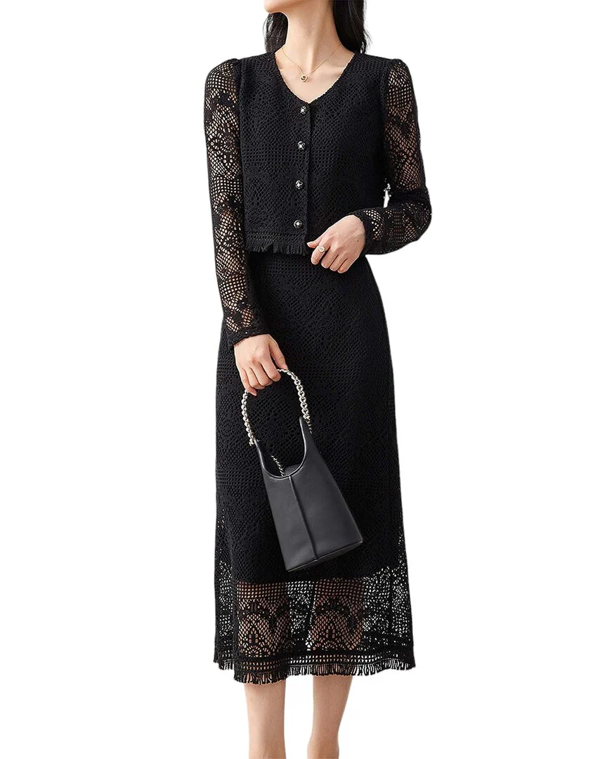 OUNIXUE 2pc Blazer & Skirt Set