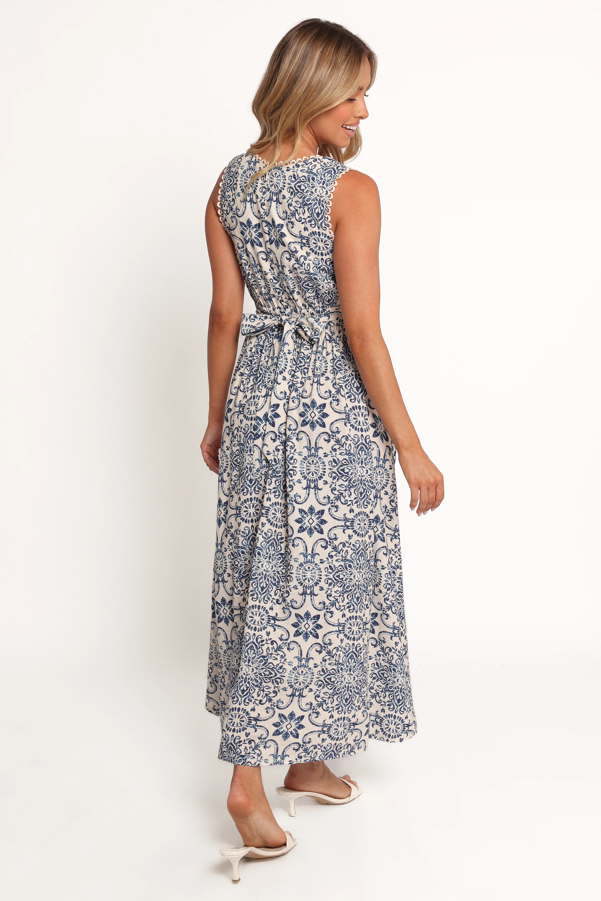 Elysia Midi Dress - Azalea Mosaic