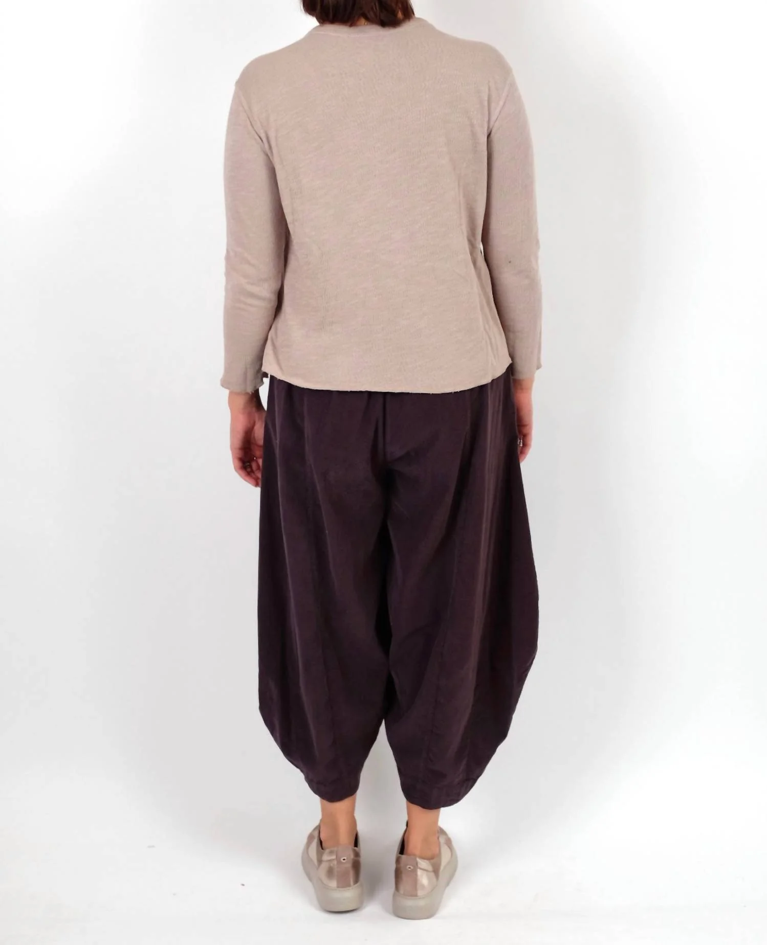 Full Ankle Wide Leg Pants In Black Pearl