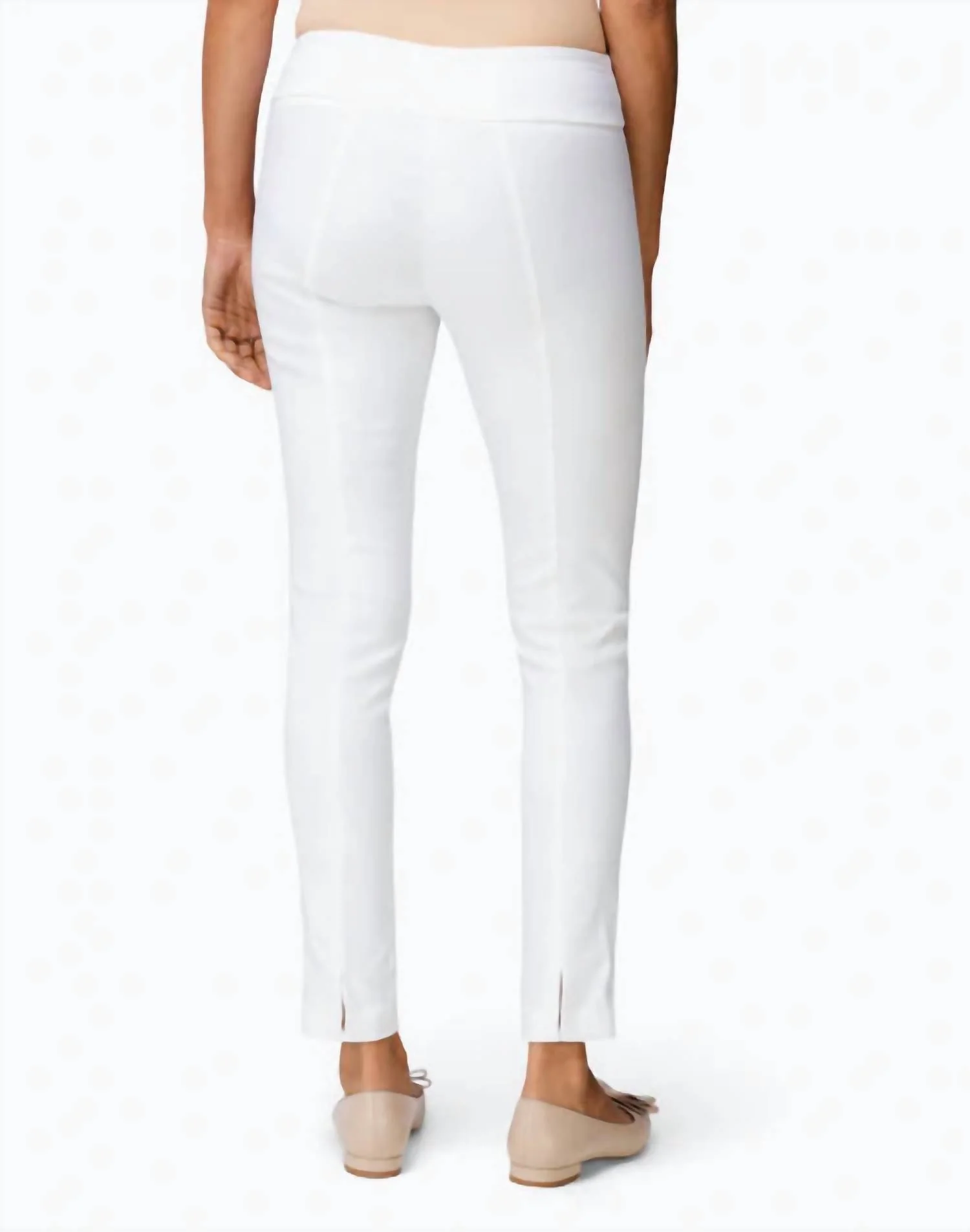 Women's Control Stretch Ankle Pant In White