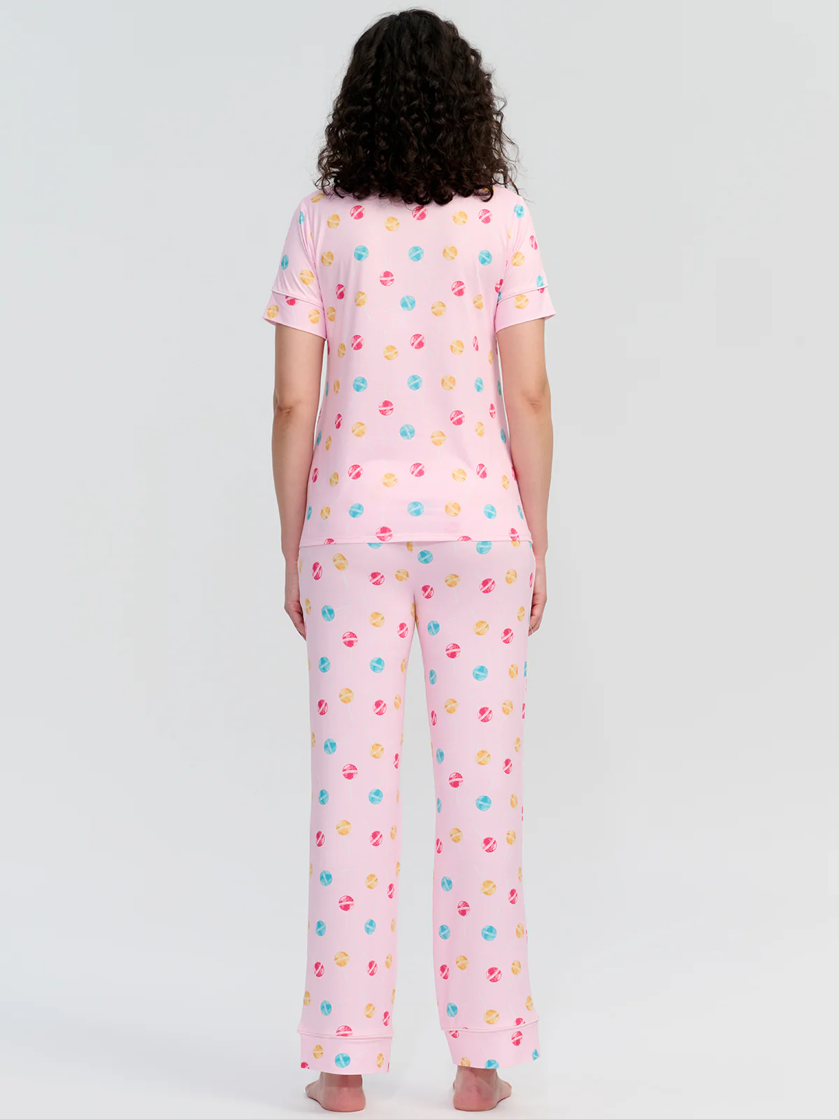 Print Short Sleeve Pajamas Set