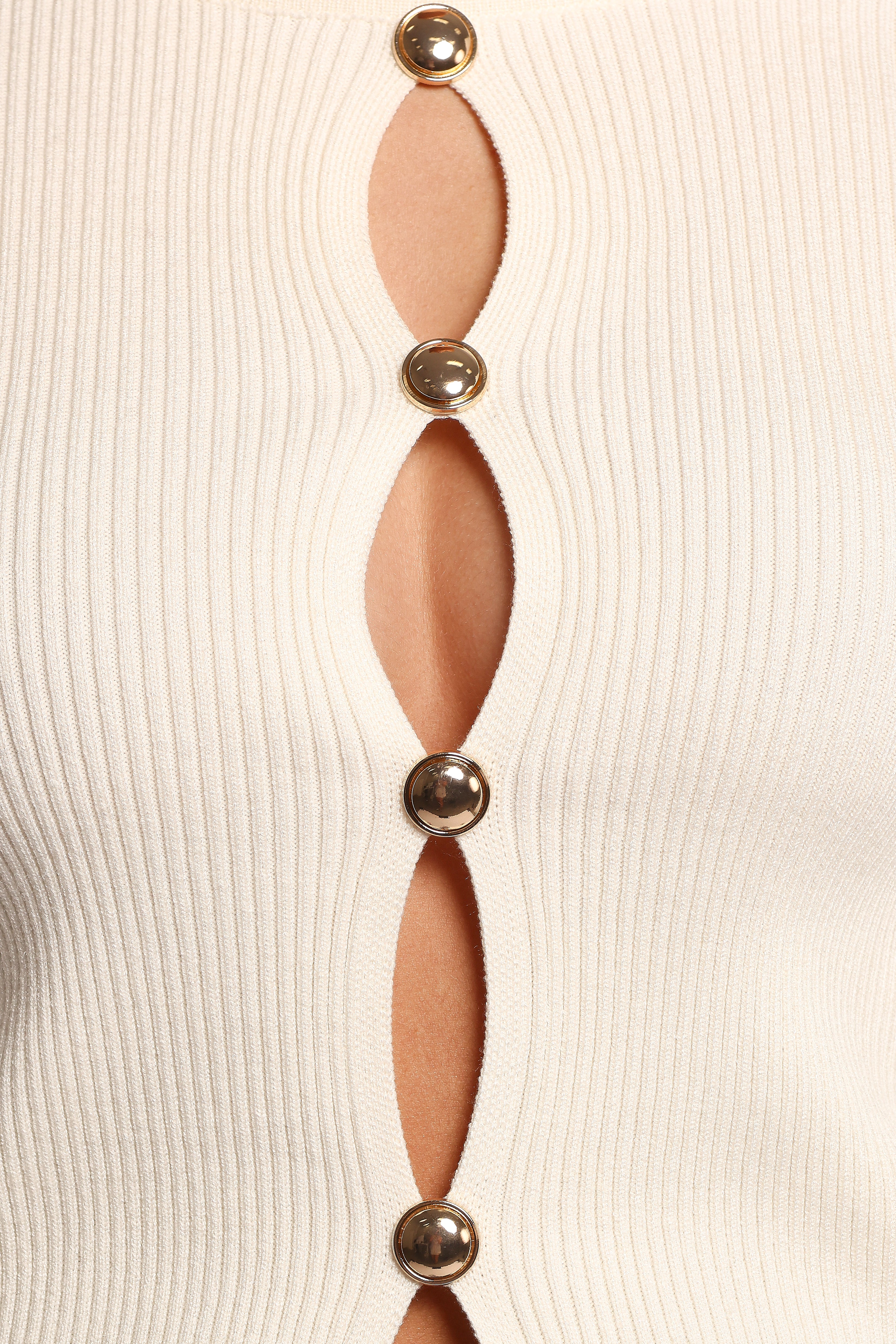 Rosienna Knit Top - Cream