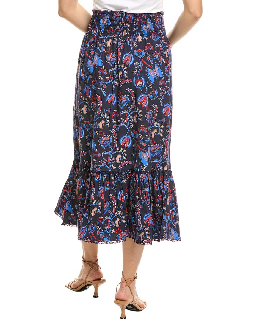 Sail to Sable Smocked Waist Midi Skirt