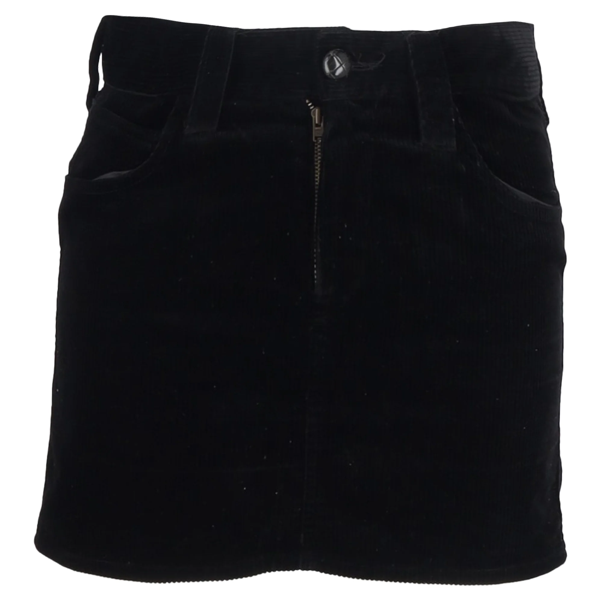 Isabel Marant Mini Skirt in Black Velvet