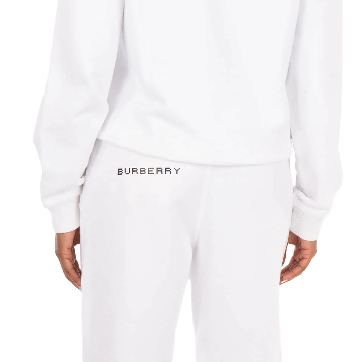 Burberry Larkan Embroidered Floral Cotton Jogging Pants