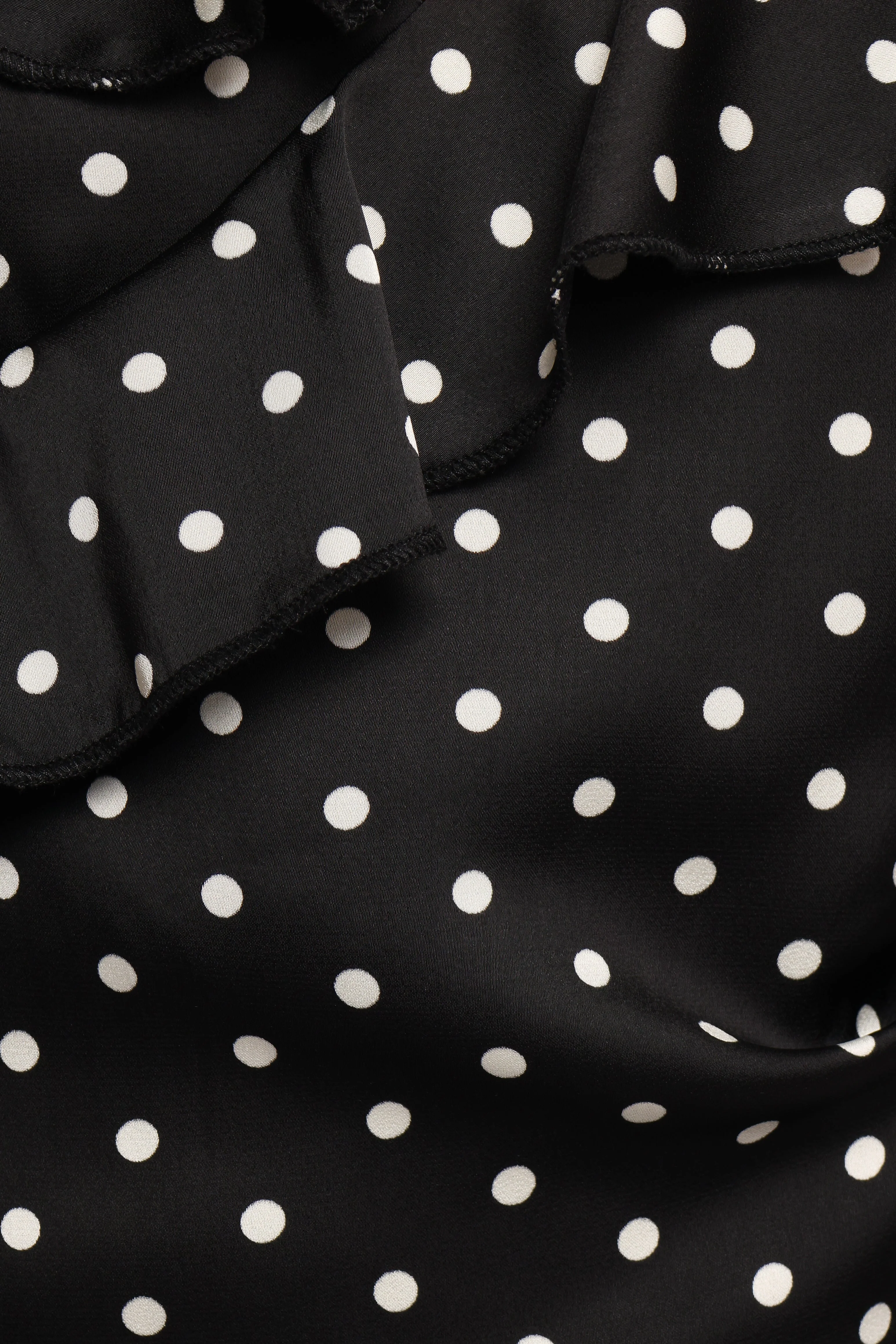 Adelina Maxi Dress - Black Polka Dot
