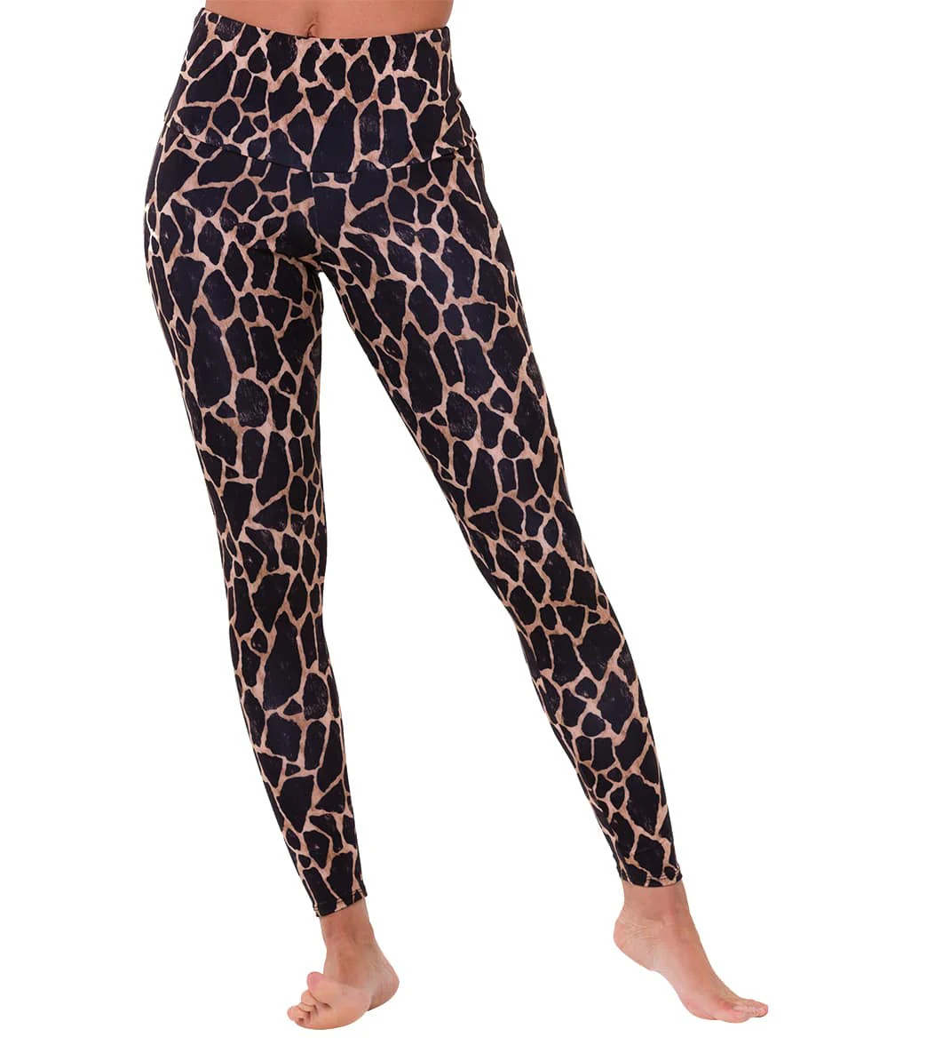 Onzie High Waisted Yoga Leggings Giraffe