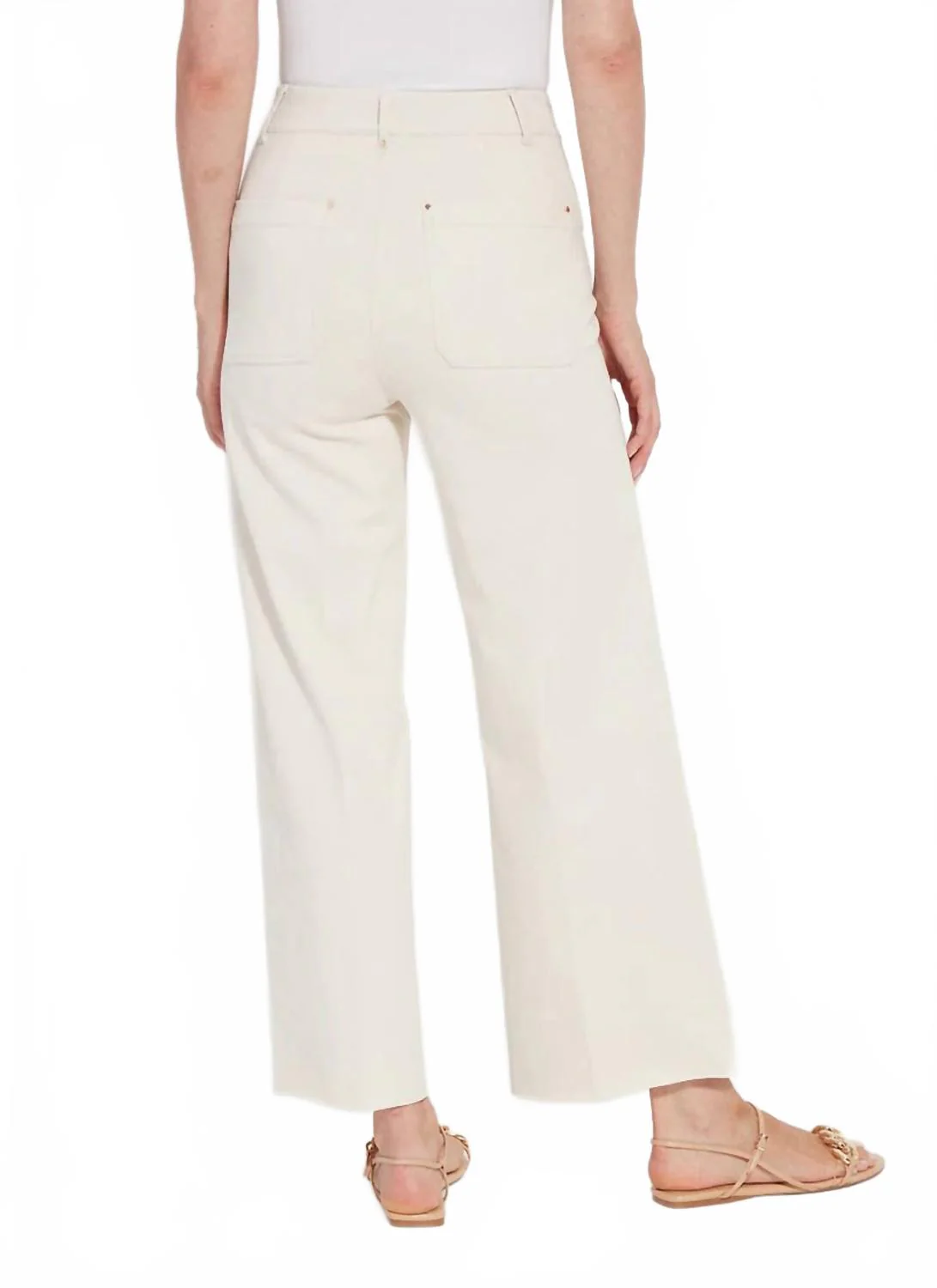 Women's Erin Hi Waist Wide Leg Denim In Oat