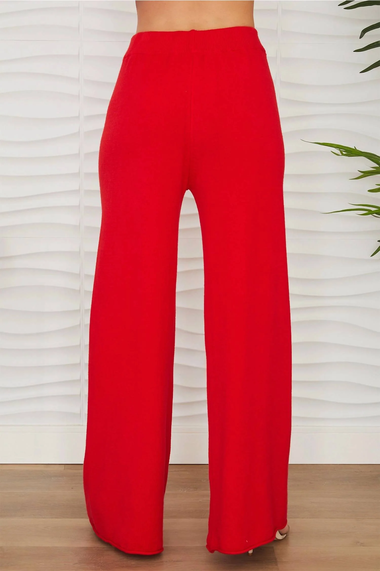 Italian Viscose Knit Flared Pants