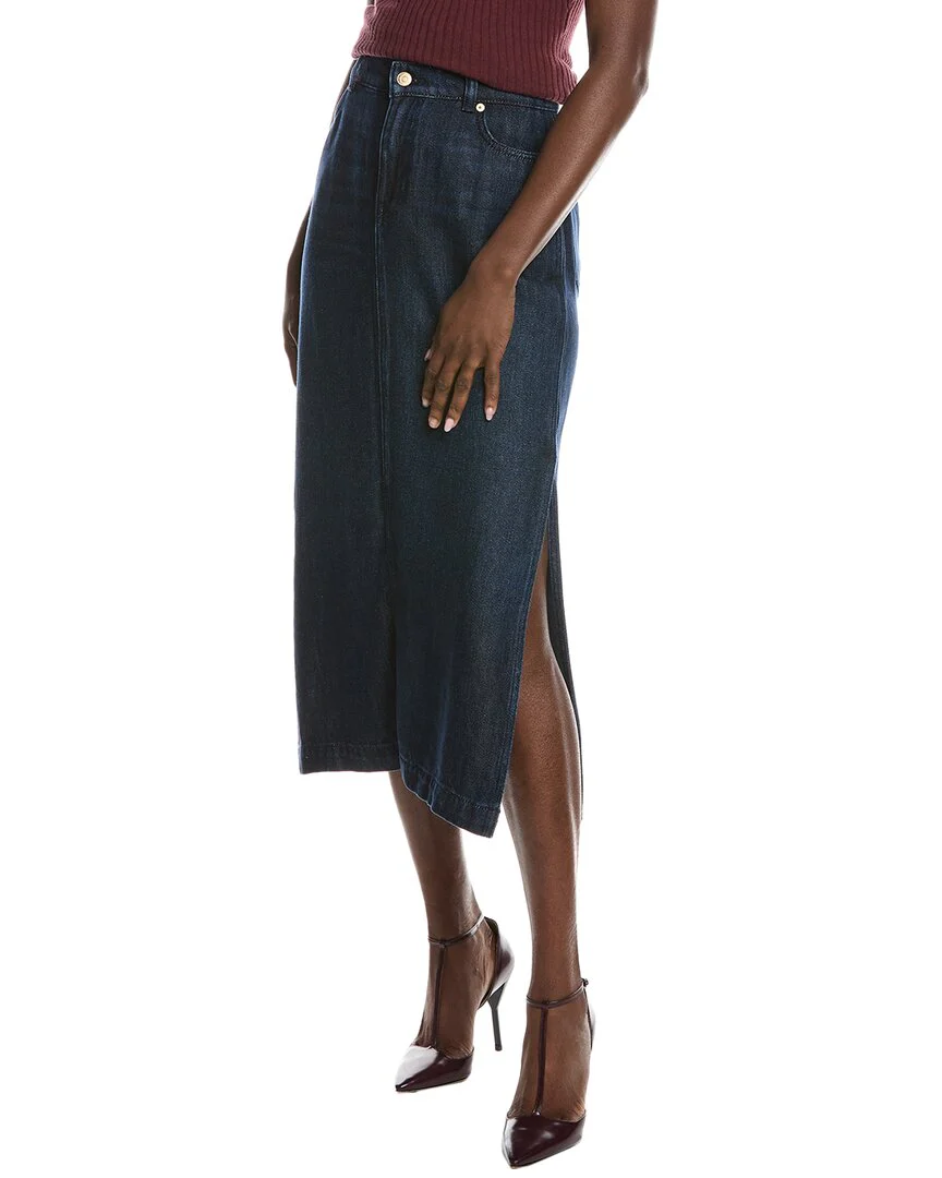 7 For All Mankind Midi Skirt