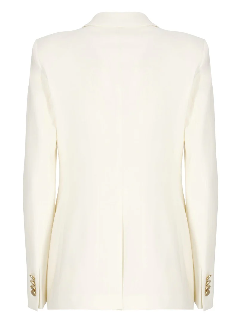 Ivory J-Parigi Double-Breasted Blazer
