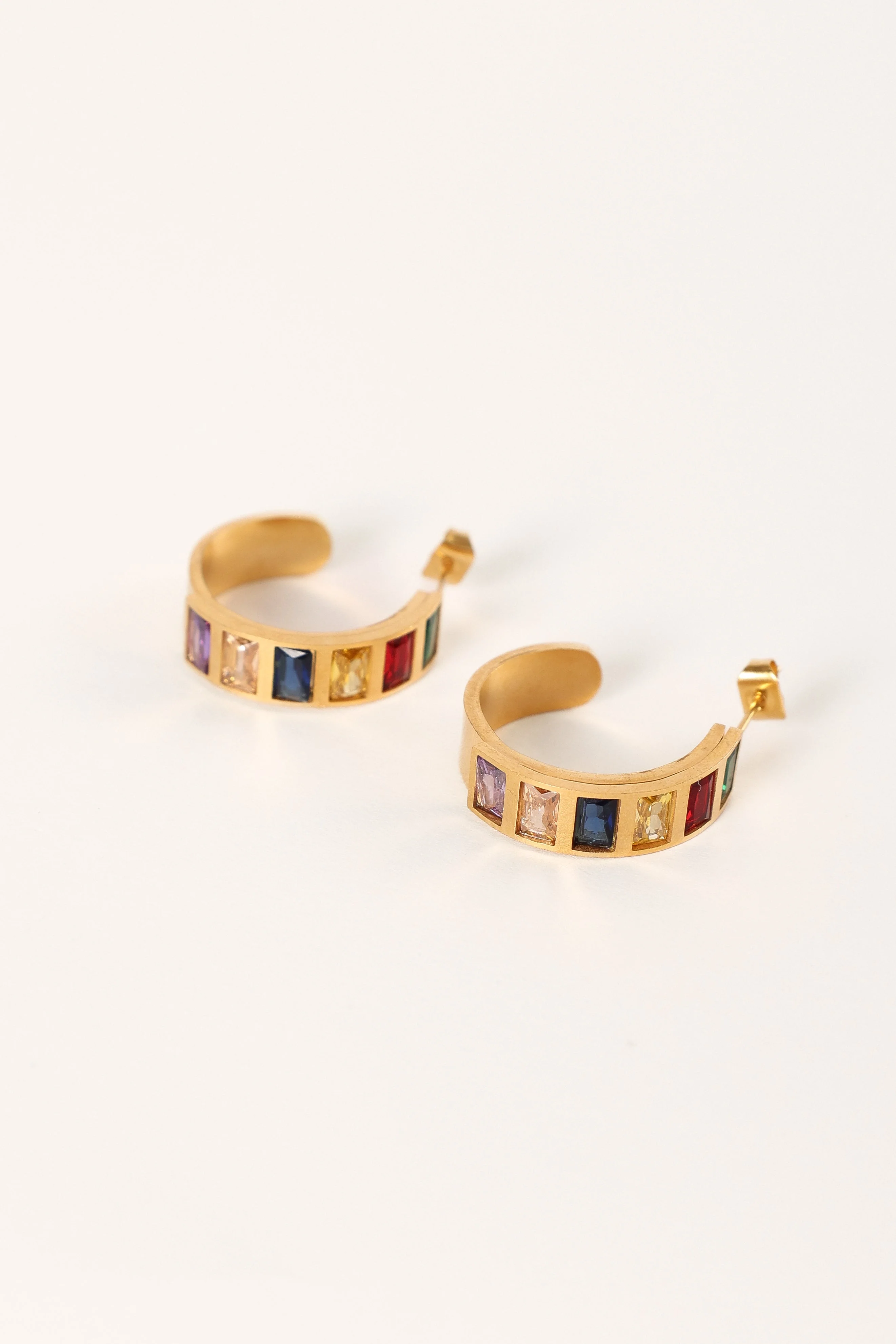 Blythe Hoop Earrings - Gold Multi