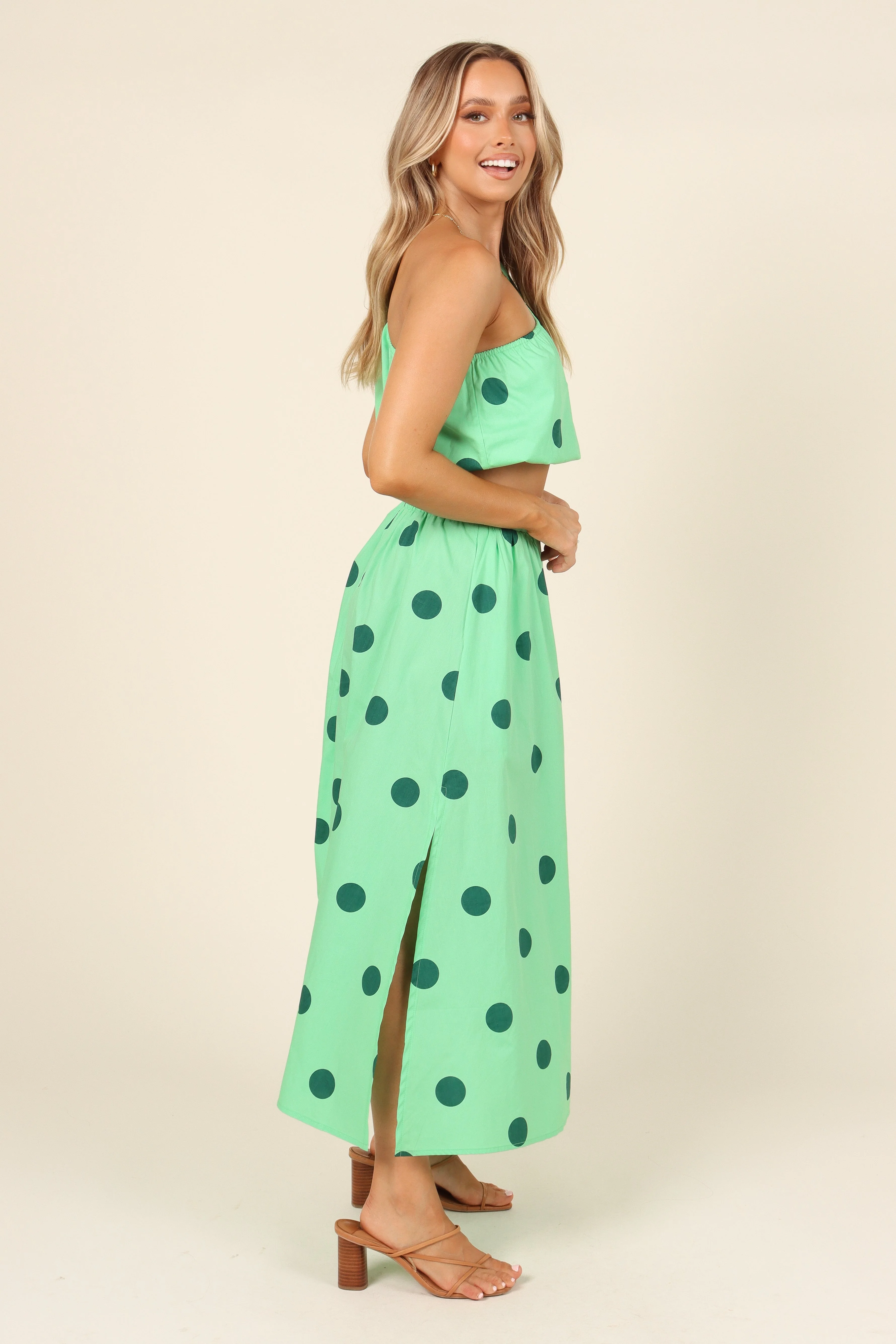 Phillipa Top - Green Spot