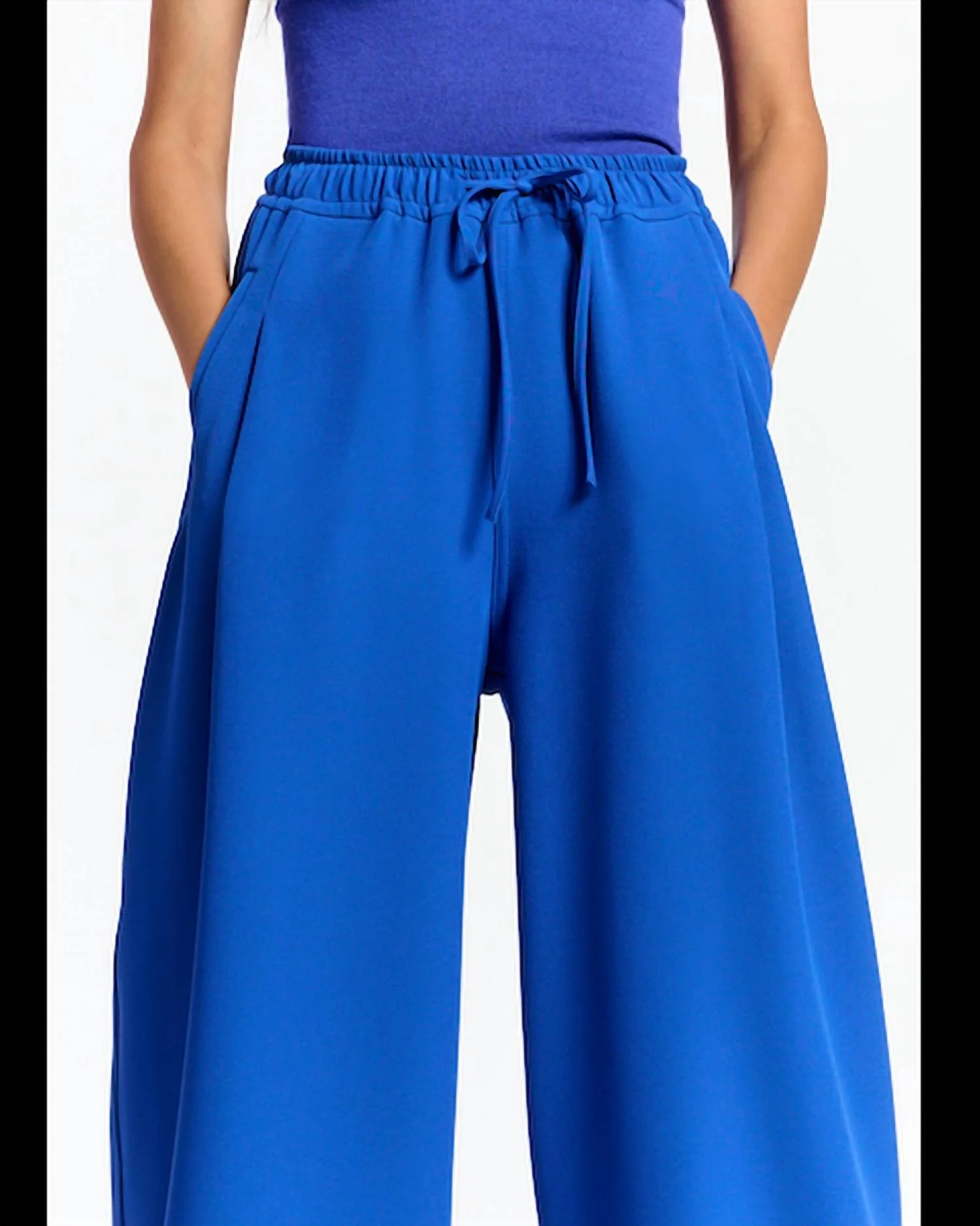 Dana High Waist Pants In Blue