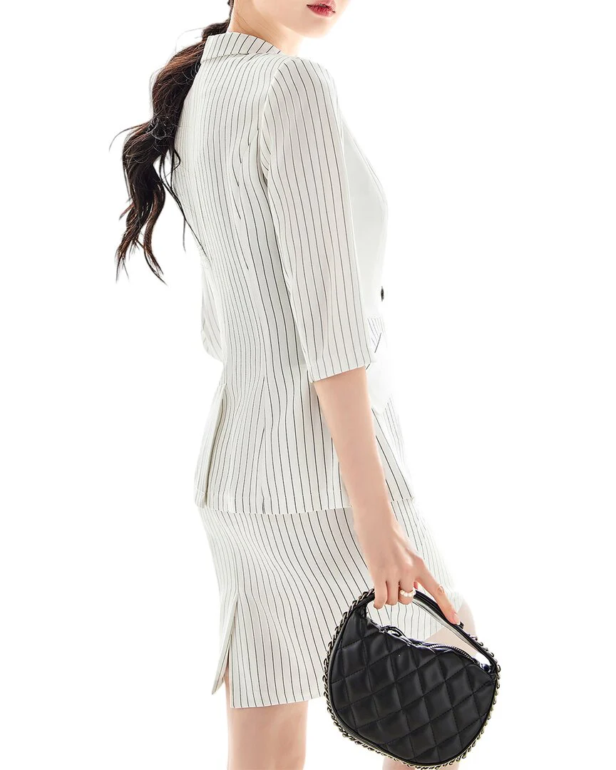 Bossy Chic 2pc Blazer & Skirt Set