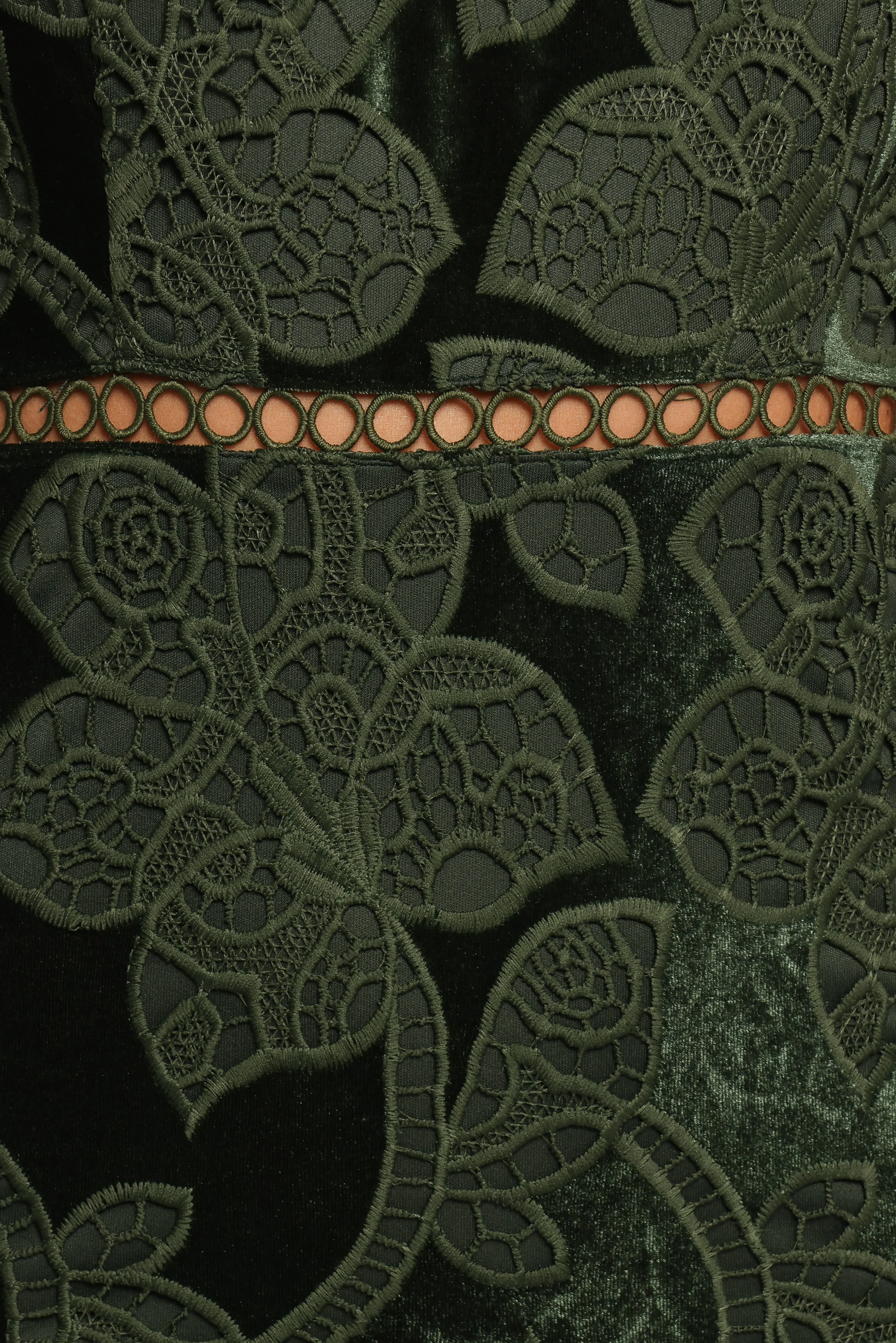 Pierre Long Sleeve Maxi Dress - Deep Velvet Green