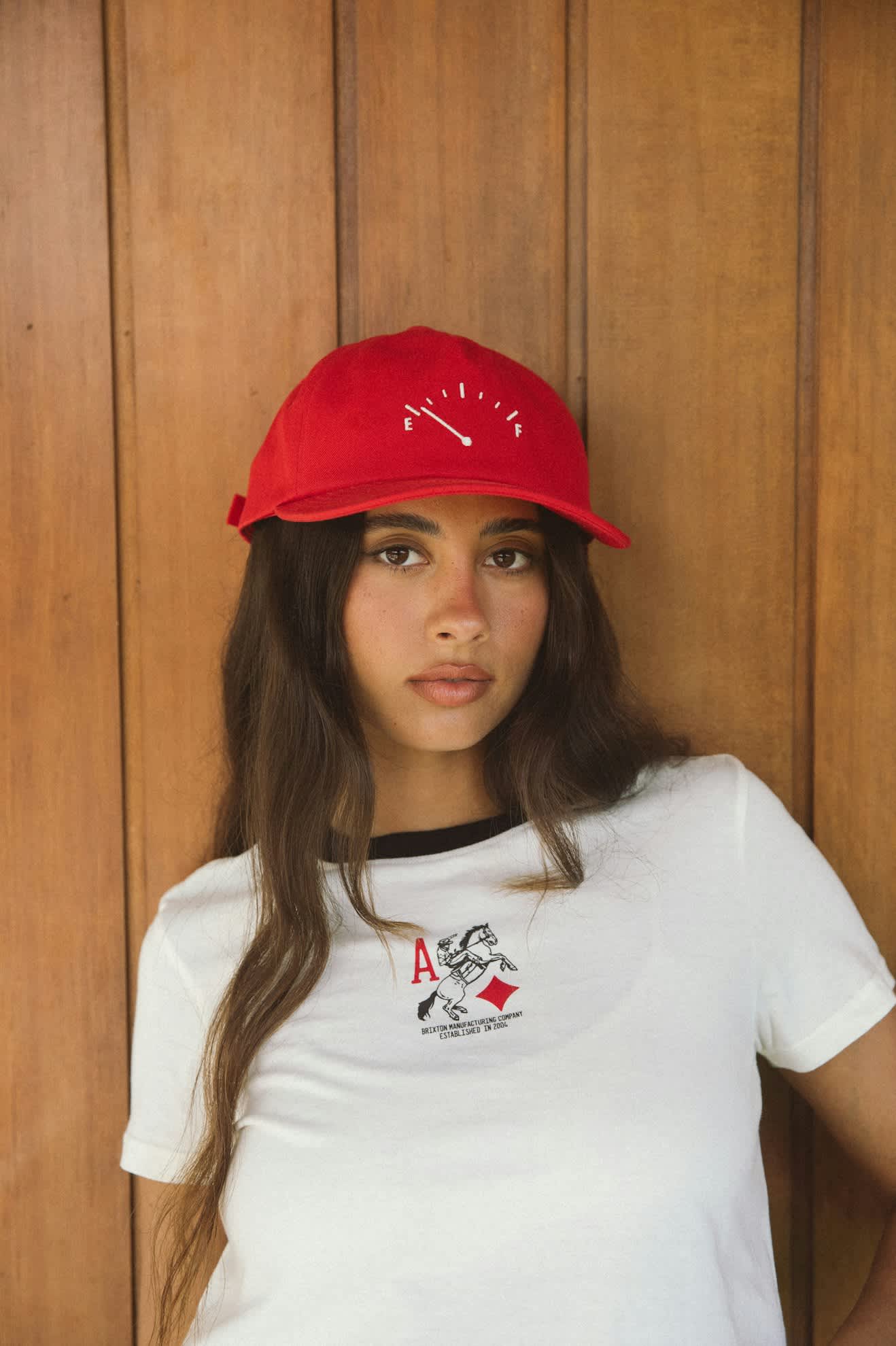 Running on Empty Netplus Adjustable Hat - Crimson/White