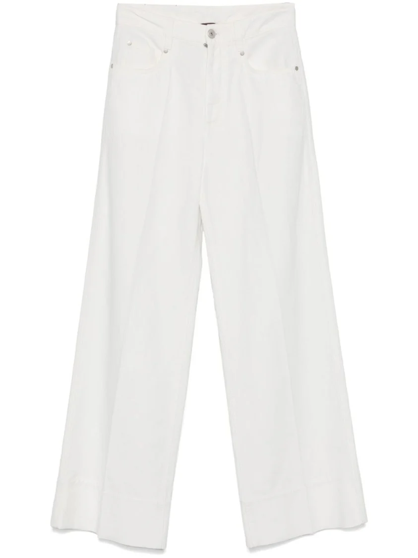 Wide-Leg Trousers With Concealed Fly