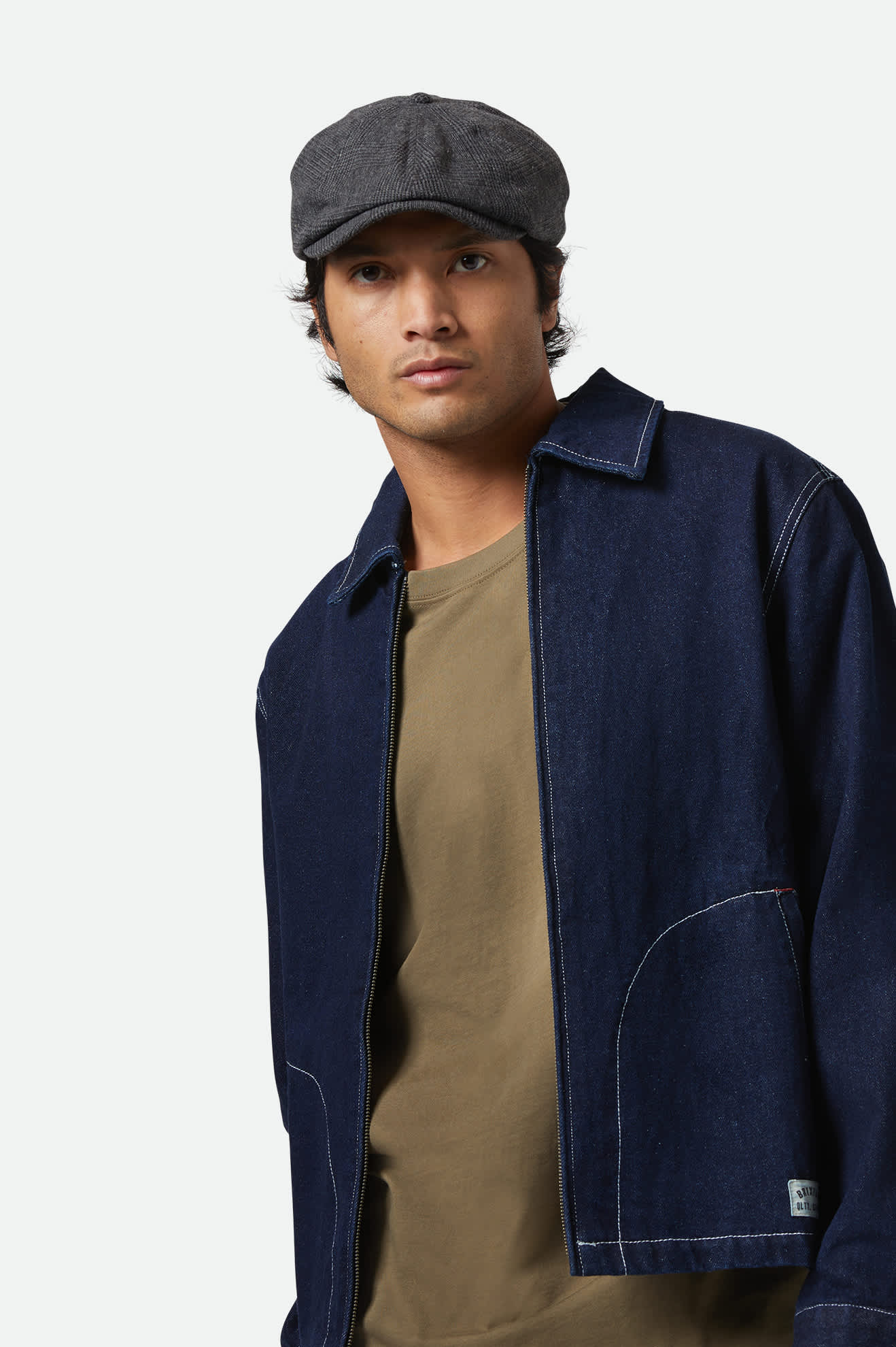 Brood Newsboy Cap - Grey/Black