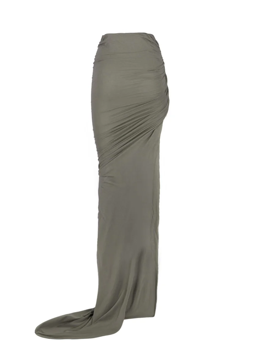 Asymmetrical Mini Skirt – Green