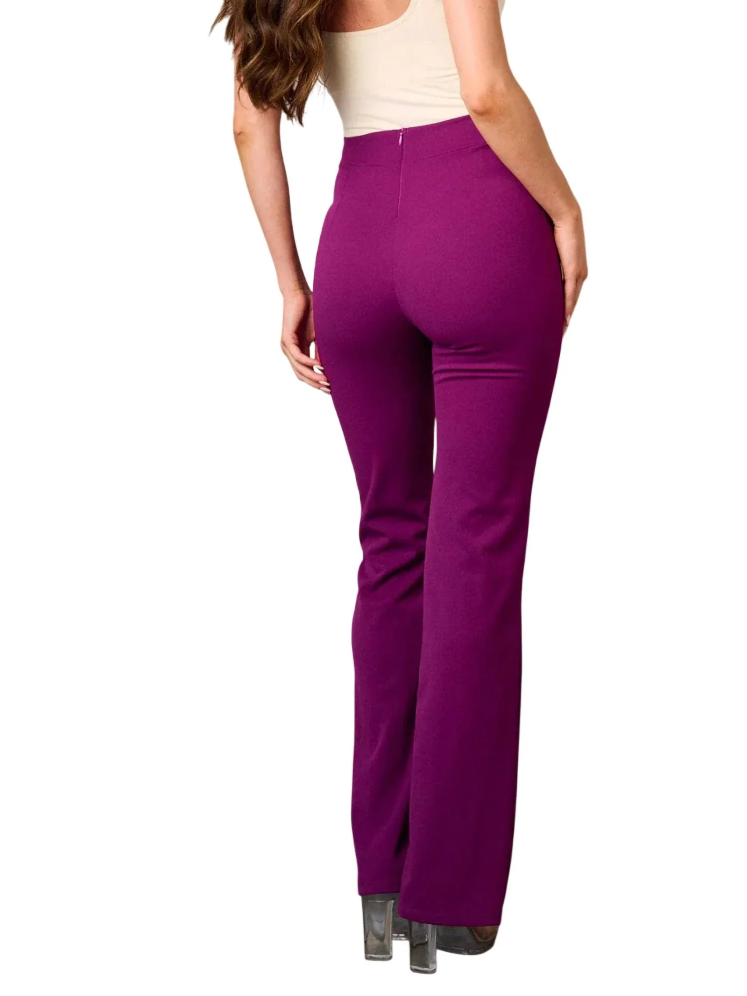 High Waisted Pant In Purple