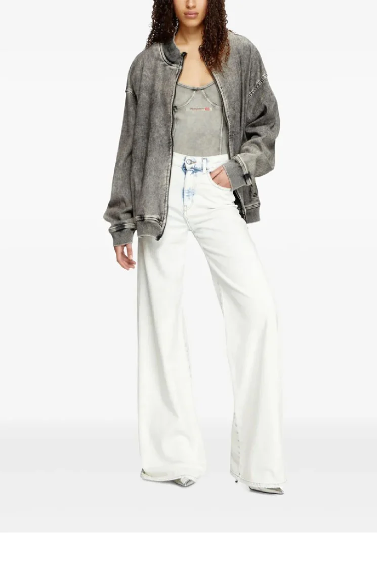 D-Akemi L.32 Wide-Leg High-Waisted Denim Pants