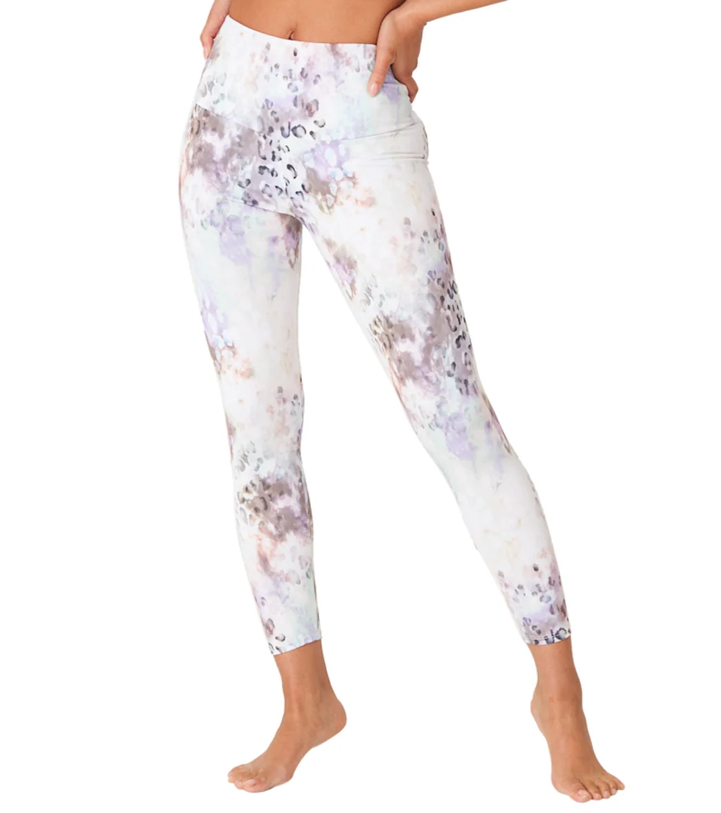 Onzie High Waisted Basic 7/8 Yoga Leggings Animal Quartz