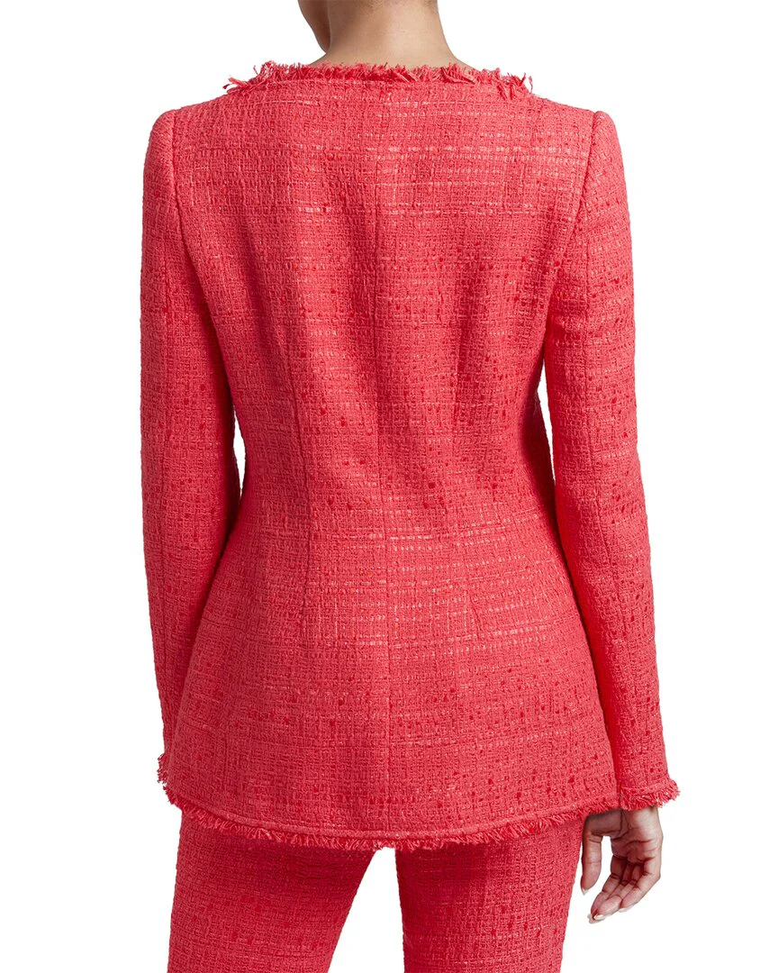 Santorelli   Elara Tweed Double-Breasted Jacket